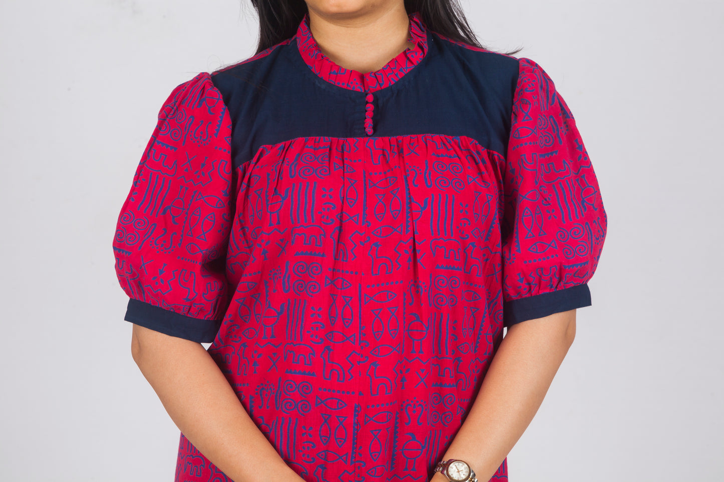 Pink serenity cotton dress